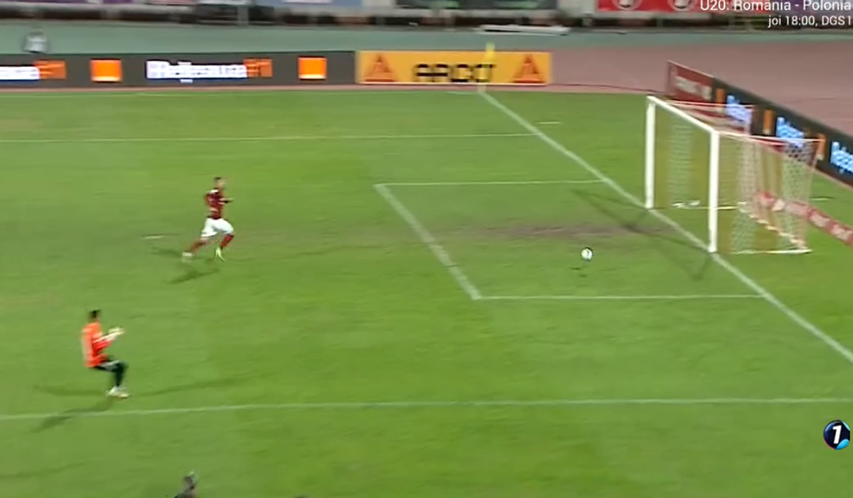 Gafă uriașă în apărarea Rapidului la golul doi reușit de Academica Clinceni