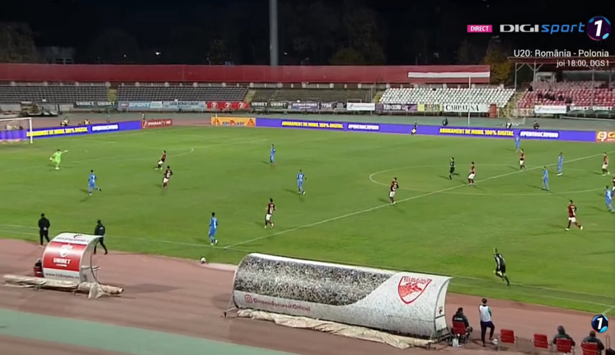 Gafă uriașă în apărarea Rapidului la golul doi reușit de Academica Clinceni