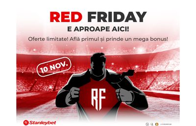 RED FRIDAY - Înscrie-te și profită de cele mai tari cadouri!