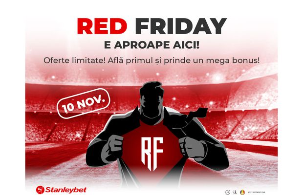 RED FRIDAY - Înscrie-te și profită de cele mai tari cadouri!
