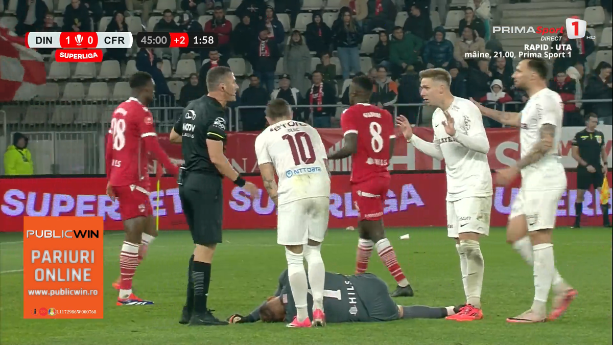 Gafa lui Golubovic în Dinamo - CFR Cluj