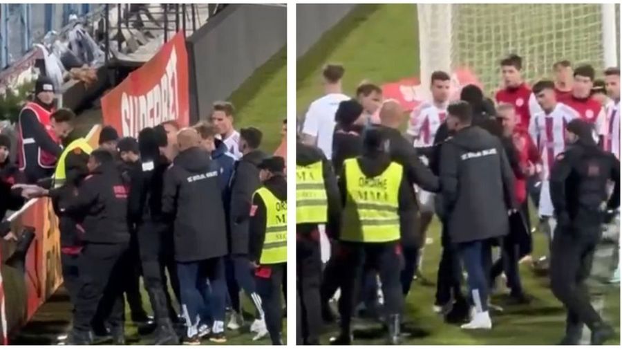 Dorinel Munteanu, ceartă cu suporterii / Sursă Foto: Orange Sport „Hai să ne omorâm aici, dacă asta vrei!” » Scandal după meci, cu Dorinel Munteanu în prim-plan