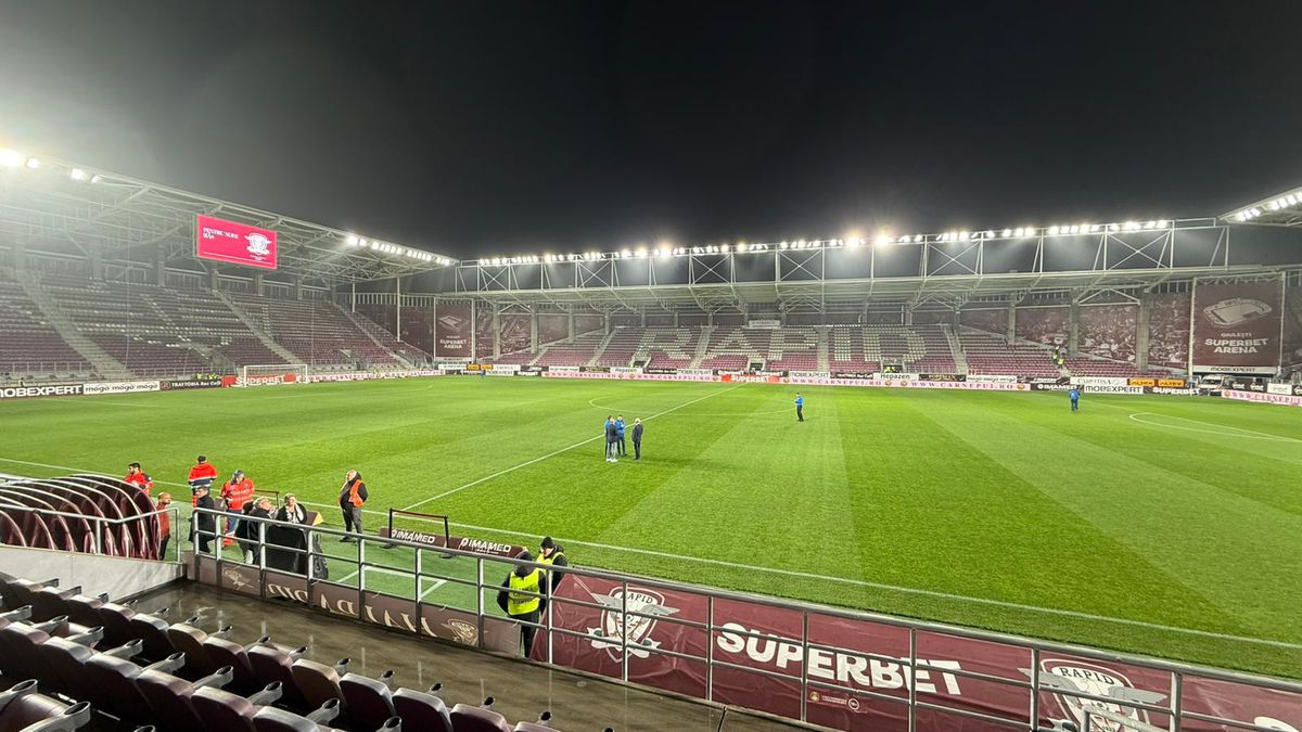 Imagini înainte de Rapid - FC Argeș