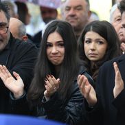 Familia lui Emeric Ienei, la înmormântarea marelui antrenor // foto: Ionuț Iordache (GSP.ro)