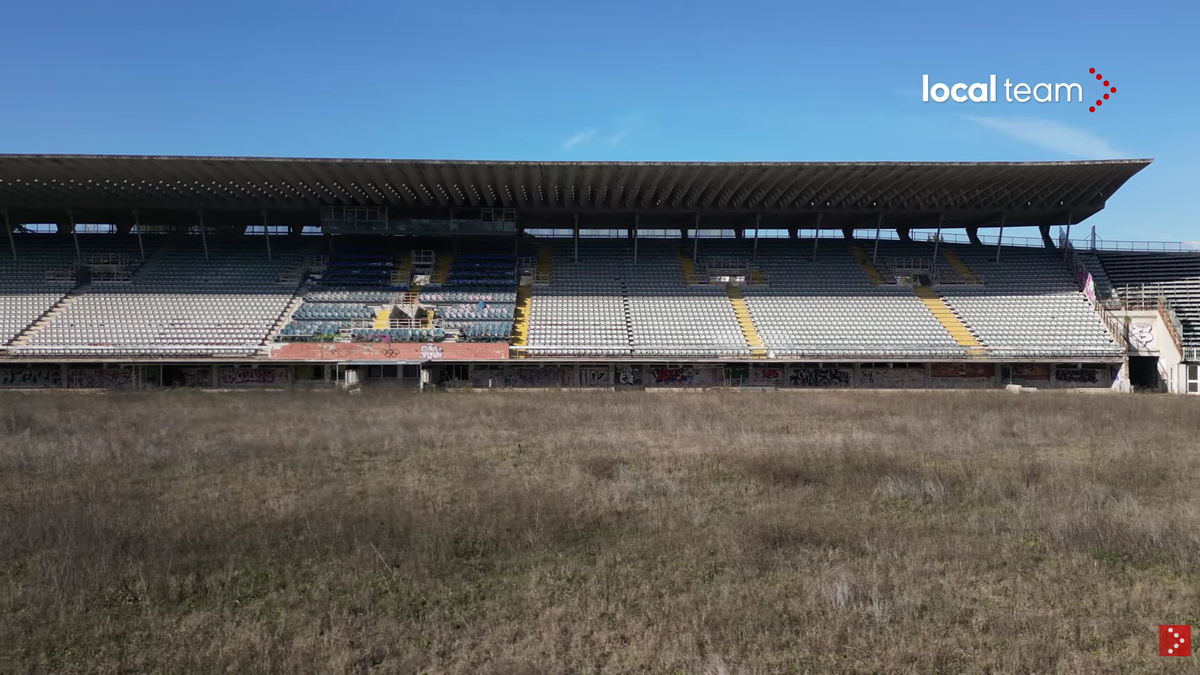 Cum a ajuns să arate stadionul Flaminio, situat chiar în centrul Romei