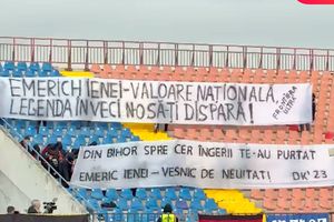 Oradea și-a cinstit legenda » Stadionul a vibrat în memoria lui Emeric Ienei, la meciul Bihorului din Liga 2