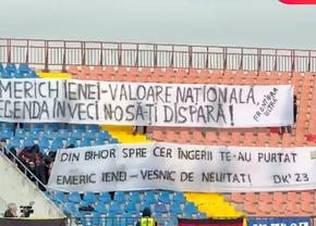 Oradea și-a cinstit legenda » Stadionul a vibrat în memoria lui Emeric Ienei, la meciul Bihorului din Liga 2