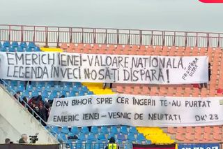 Oradea și-a cinstit legenda » Stadionul a vibrat în memoria lui Emeric Ienei, la meciul Bihorului din Liga 2
