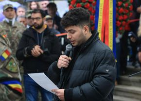 Moment emoționant în cimitir » Discursul nepotului lui Nea Imi a impresionat întreaga asistență