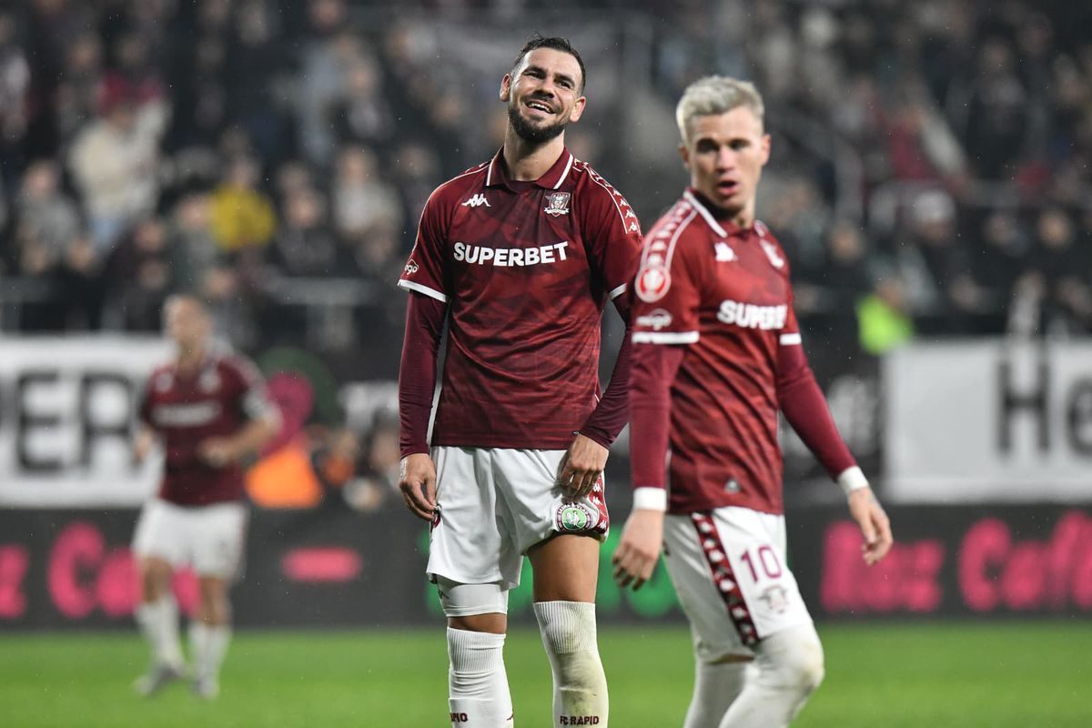 Rapid, lider chirurgical: două șuturi pe poartă, două goluri cu FC Argeș » Giuleștiul petrece: „Cine e pe primul loc?”