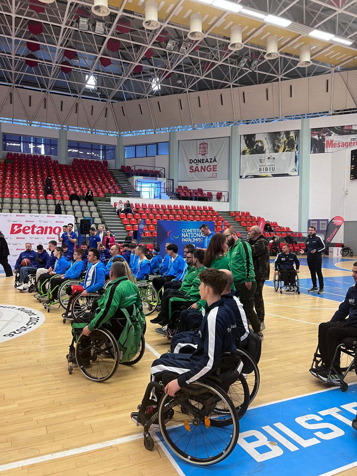 Ceremonia de deschidere a Campionatului Național de Baschet în Fotoliu Rulant