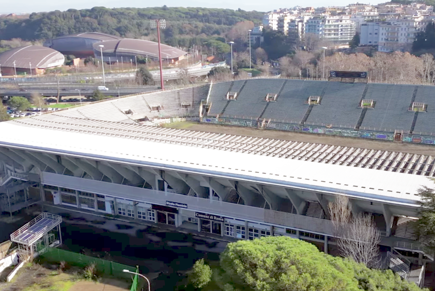 Stadionul Flaminio, arena părăsită din Roma