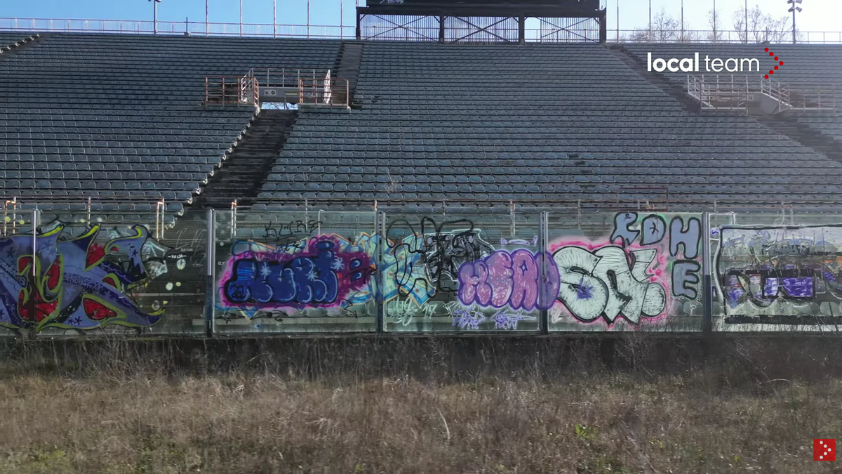 Cum a ajuns să arate stadionul Flaminio, situat chiar în centrul Romei