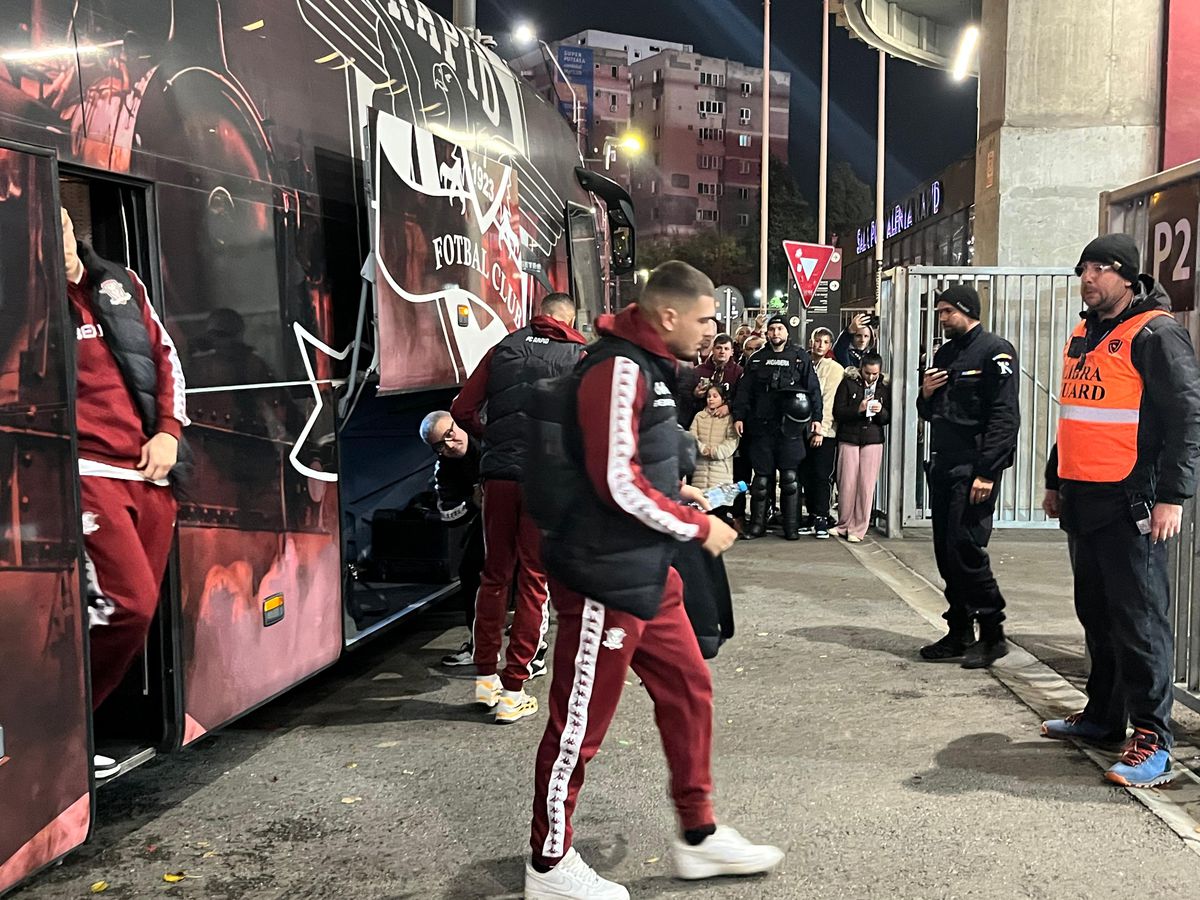 Imagini înainte de Rapid - FC Argeș