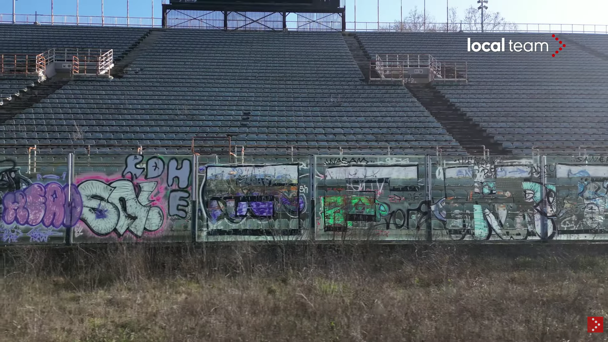 Cum a ajuns să arate stadionul Flaminio, situat chiar în centrul Romei