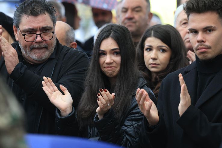 Familia lui Emeric Ienei, la înmormântarea marelui antrenor // foto: Ionuț Iordache (GSP.ro)