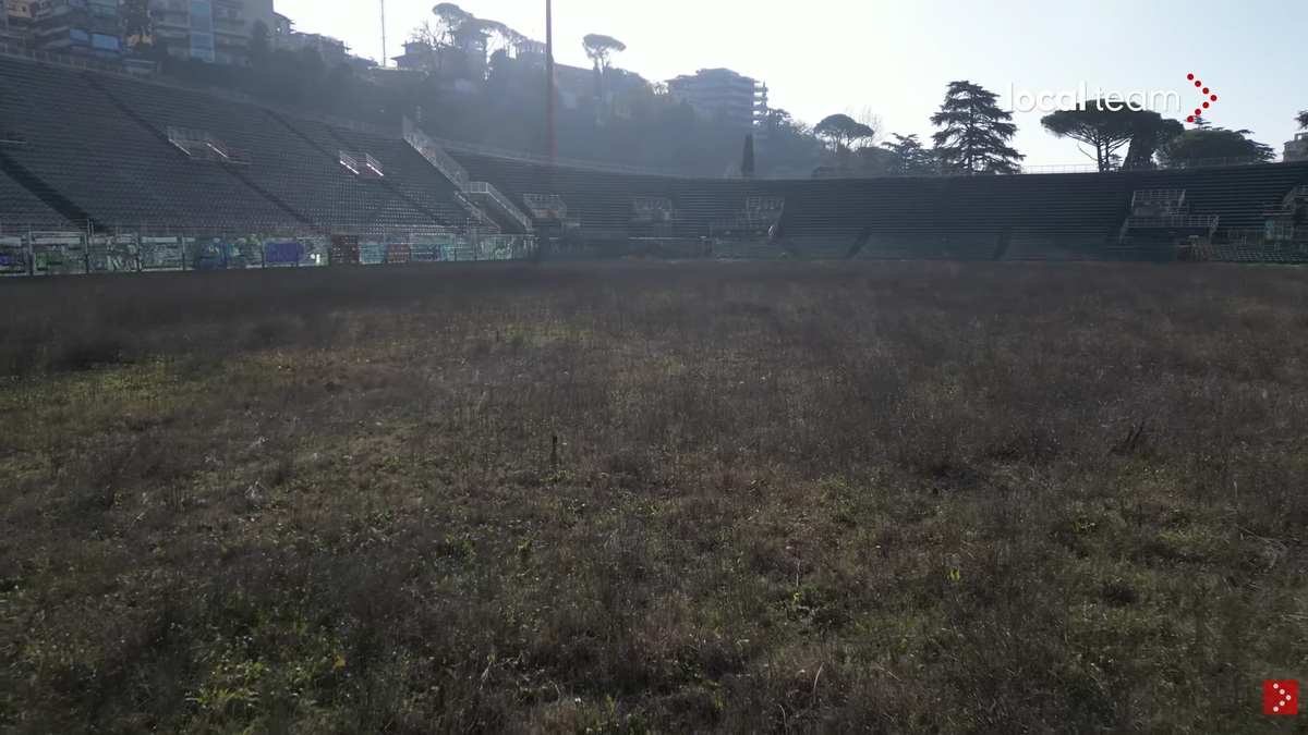 Cum a ajuns să arate stadionul Flaminio, situat chiar în centrul Romei