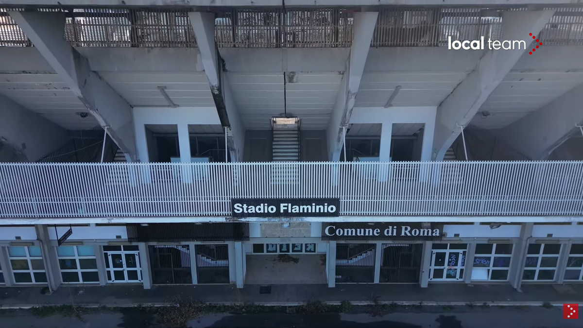 Cum a ajuns să arate stadionul Flaminio, situat chiar în centrul Romei