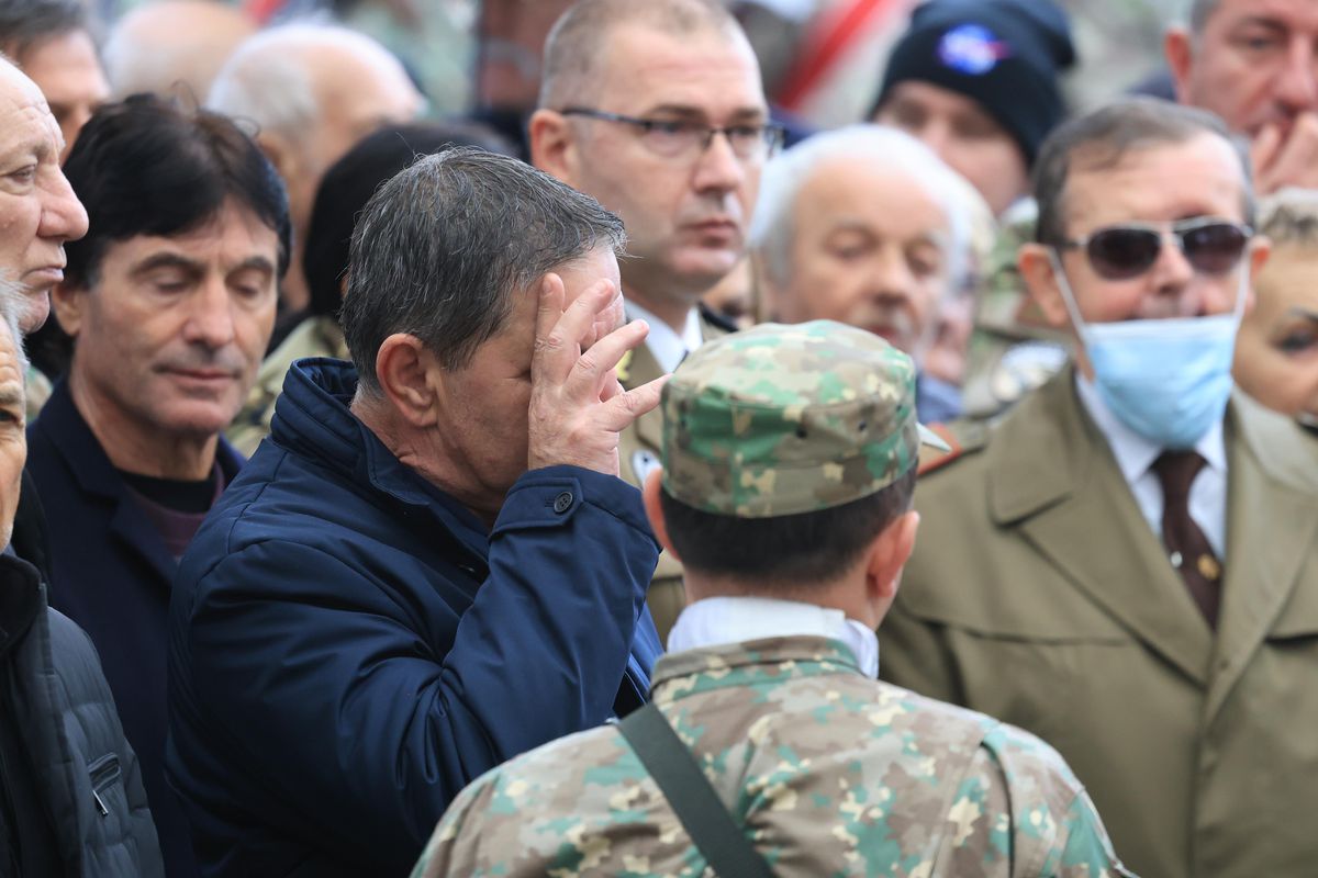Lăcătuș, Balint, Boloni, Tudorel Stoica, la înmormântarea lui Emeric Ienei // foto: Ionuț Iordache (GSP.ro)
