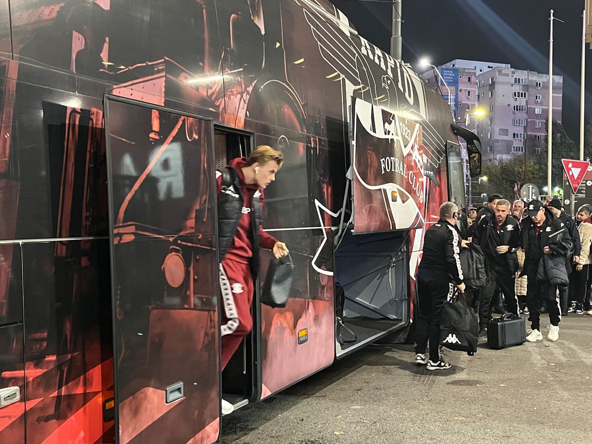Imagini înainte de Rapid - FC Argeș