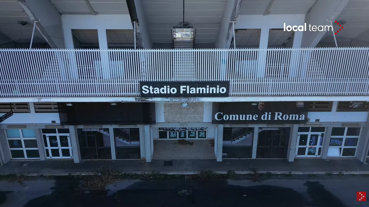 Cum a ajuns să arate stadionul Flaminio, situat chiar în centrul Romei