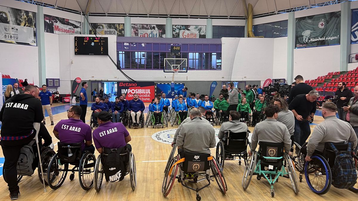 Ceremonia de deschidere a Campionatului Național de Baschet în Fotoliu Rulant