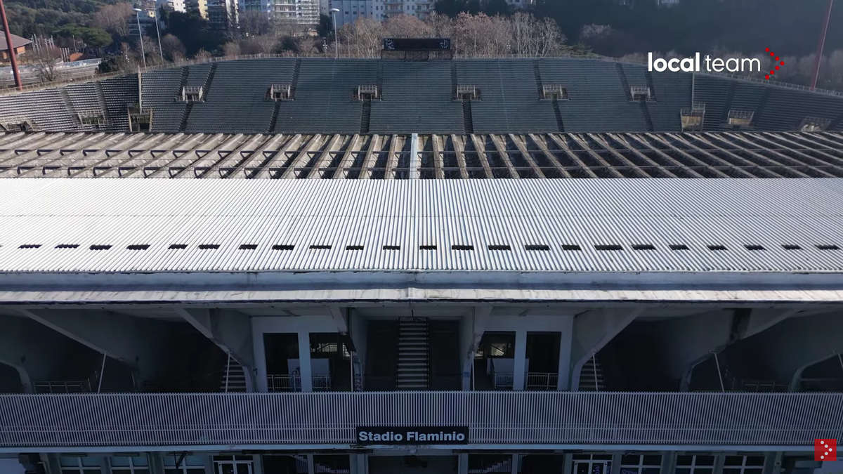 Cum a ajuns să arate stadionul Flaminio, situat chiar în centrul Romei