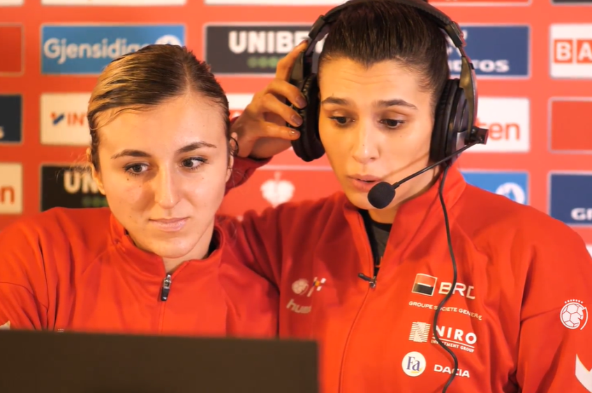 Denisa Dedu (26 de ani) și Iulia Dumanska (24), portarii României, au oferit declarații după înfrângerea cu Norvegia de la Campionatul European, scor 20-28.
