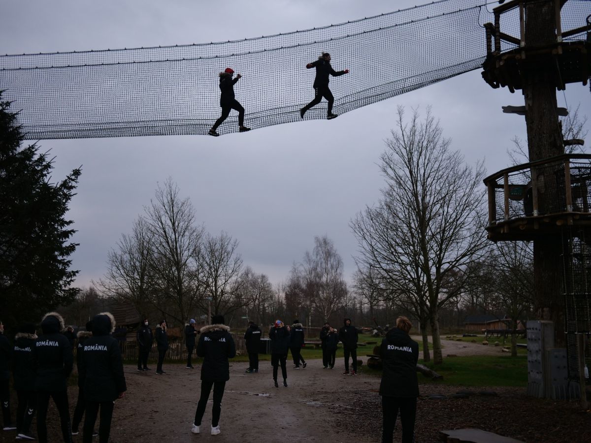 Naționala de handbal, în parcul de aventură WOW