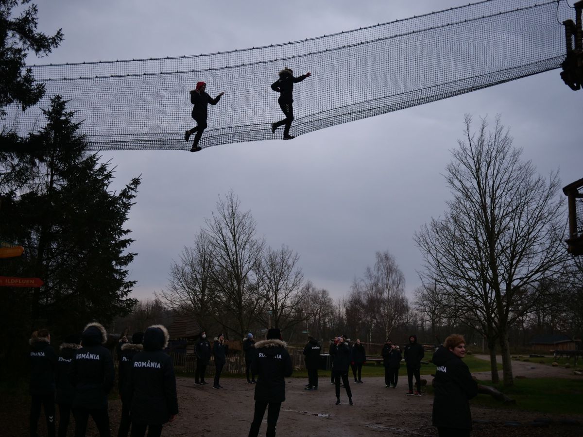 Naționala de handbal, în parcul de aventură WOW