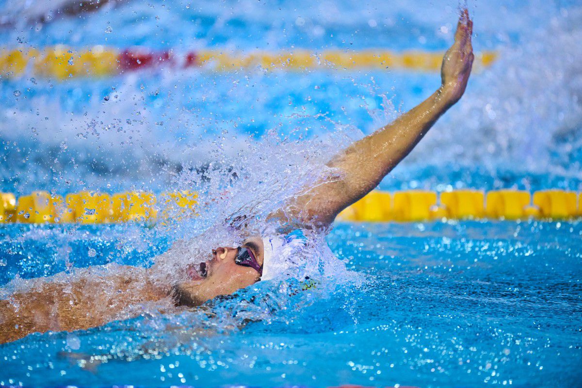 FOTO Andrei Ungur, bronz la 100 de metri spate la Campionatul European de înot în bazin scurt de la Otopeni