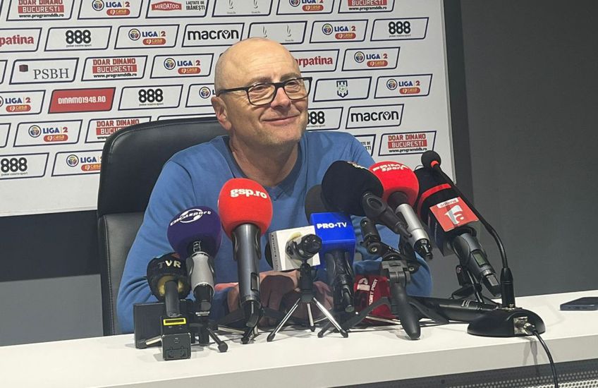 Leo Grozavu, mai relaxat la interviu decât de obicei, după egalul