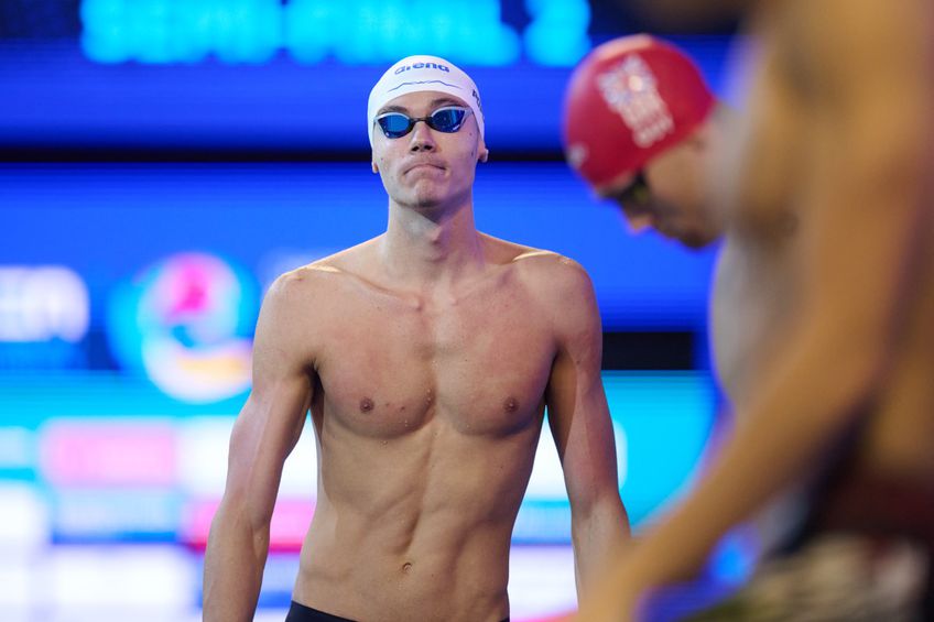 David Popovici, în semifinale la 200 m liber la Campionatul European de înot în bazin scurt de la Otopeni // FOTO: Raed Krishan