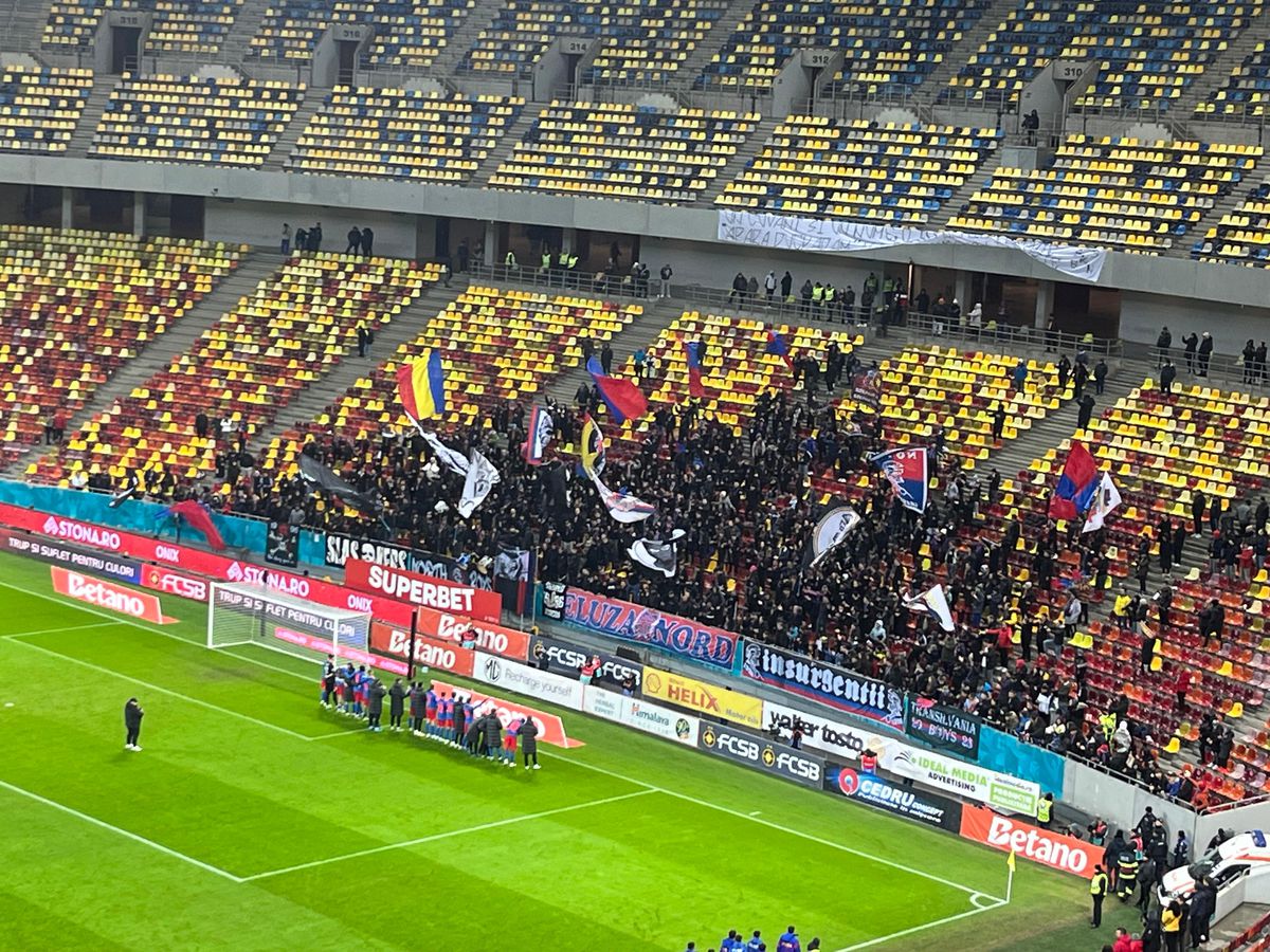 Nu s-a văzut la TV: ce au scandat jucătorii de la FCSB la centrul terenului, imediat după ce au devenit lideri în Superliga
