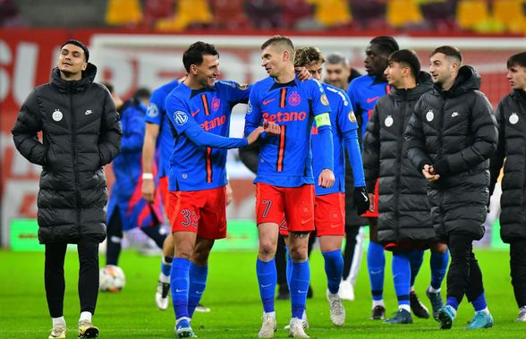 Nu s-a văzut la TV: ce au scandat jucătorii de la FCSB la centrul terenului, imediat după ce au devenit lideri în Superliga