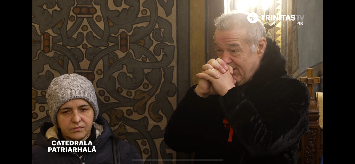 Gigi Becali la biserică - 8 decembrie 2024