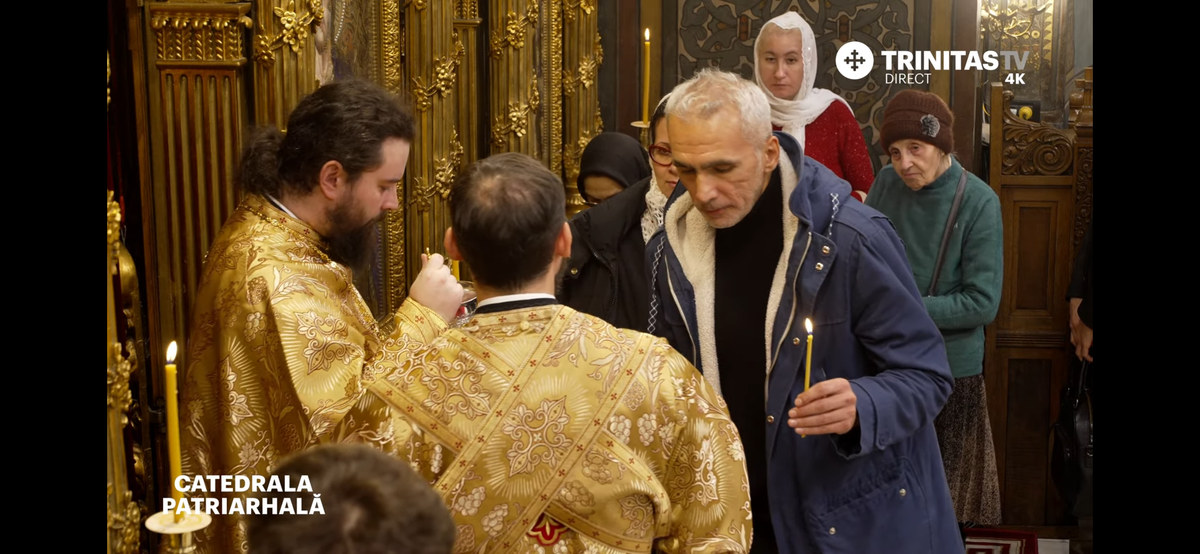 Gigi Becali la biserică - 8 decembrie 2024