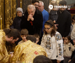 Gigi Becali la Sfânta Liturghie. FOTO: Captură Trinitas TV