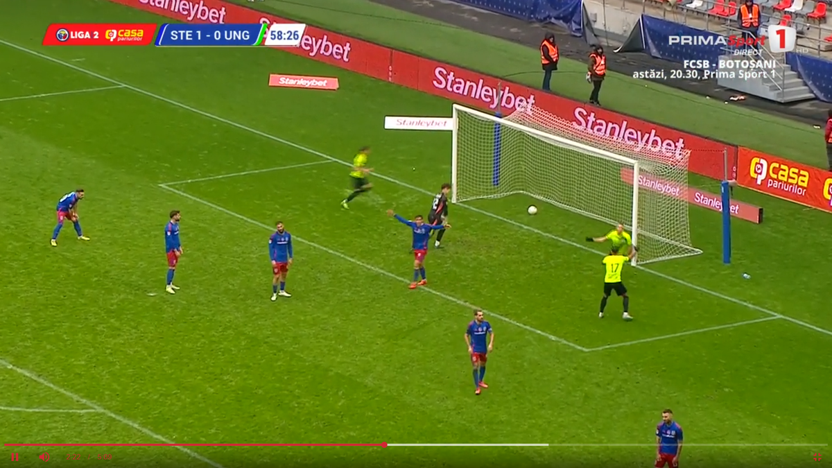 Eroare de arbitraj în Steaua - Ungheni