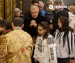 Gigi Becali la Sfânta Liturghie. FOTO: Captură Trinitas TV