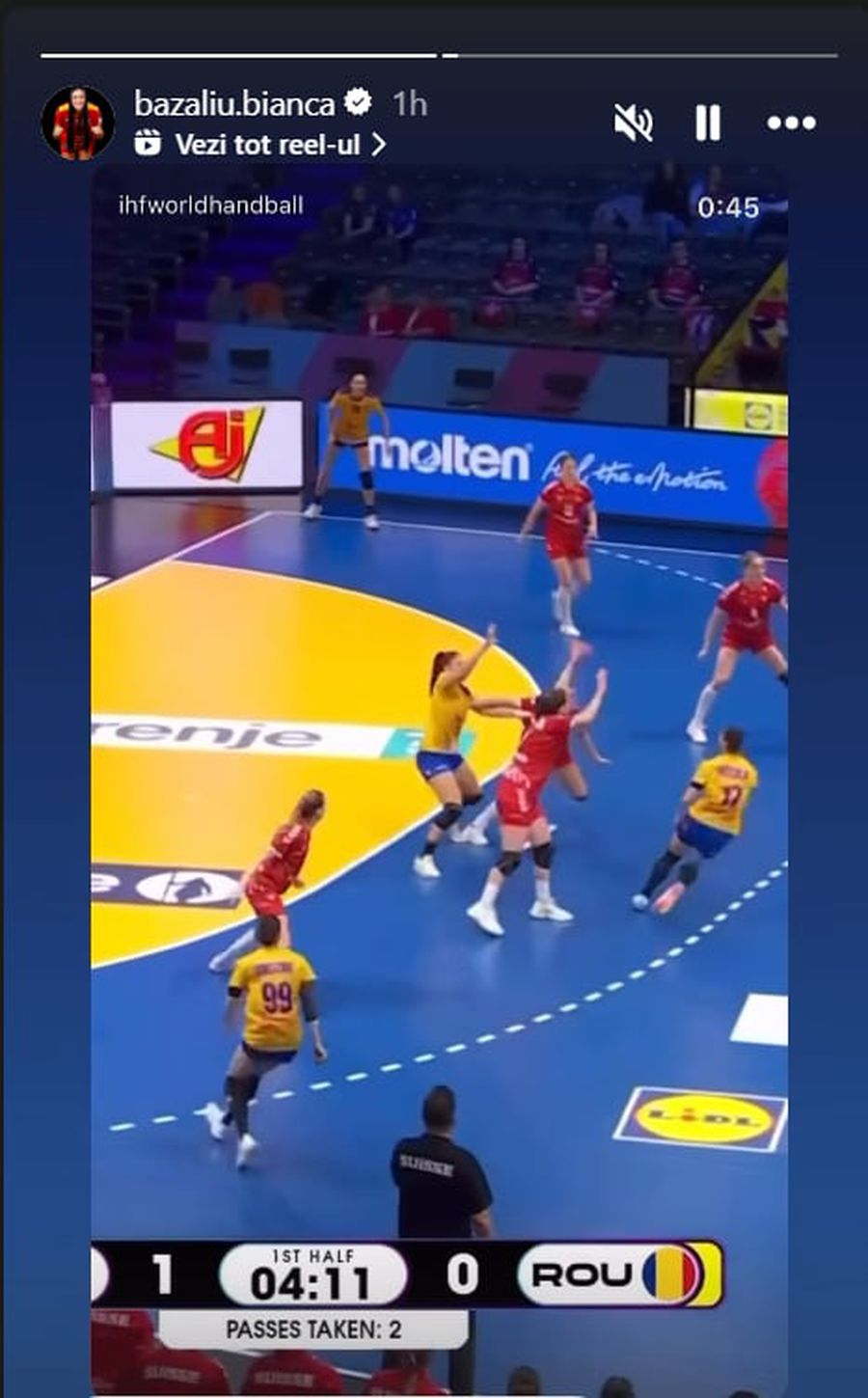 Ovidiu Mihăilă nici nu văzuse ce a postat Bianca Bazaliu în timpul meciului România - Elveția și a abordat din nou subiectul: „Cât timp sunt eu aici...”