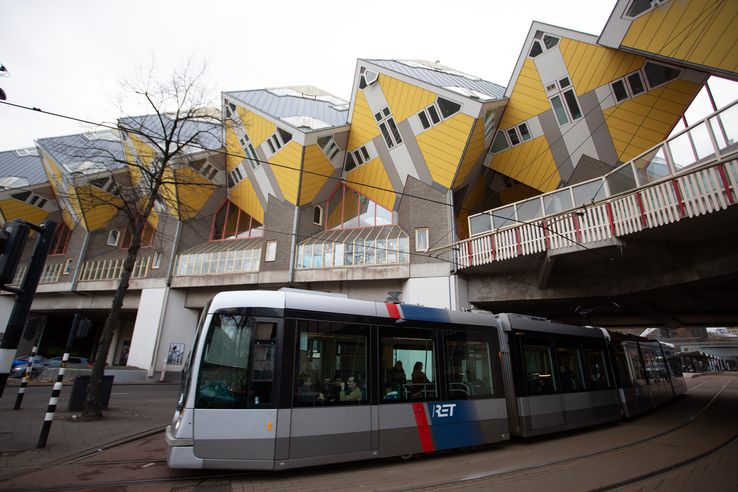 Imagini din Rotterdam, casele cubice FOTO: Ionuț Iordache
