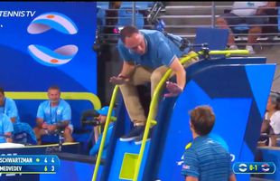 ATP CUP // VIDEO Daniil Medvedev, scandal monstru cu arbitrul: a lovit cu racheta în scaunul oficialului!