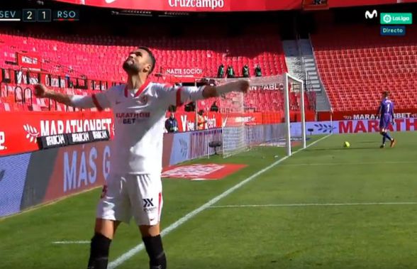FC Sevilla - Real Sociedad 3-2. Meci nebun în La Liga: 4 goluri în primele 14 minute și un autogol caraghios