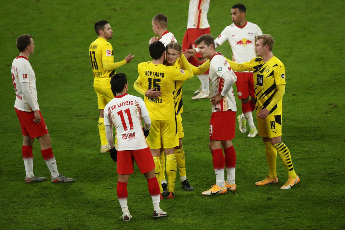 FOTO Erling Haaland, dominant în derby-ul Leipzig - Dortmund! Două goluri de mare atacant