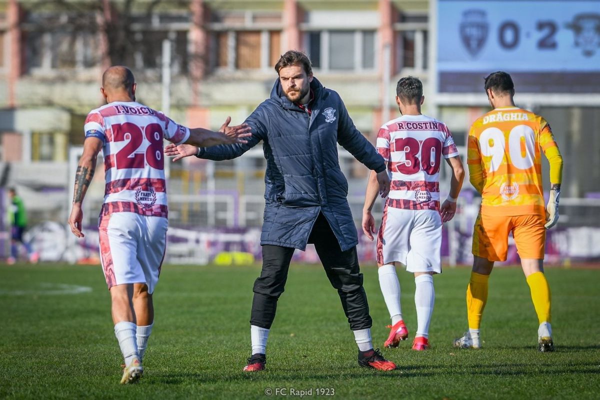 Rapid, 3 amicale înaintea reluării campionatului » Adversarele alese de Nicolae Grigore