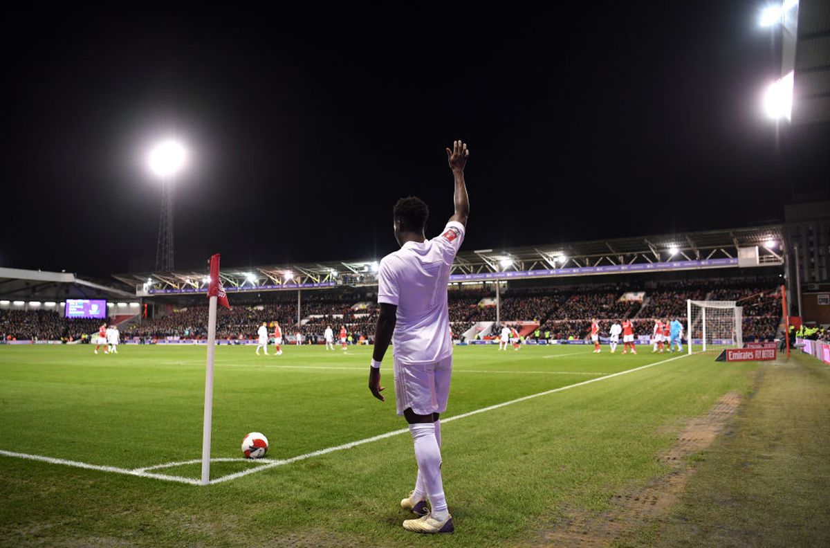 Arsenal, echipament alb la meciul cu Nottingham / FOTO: GettyImages