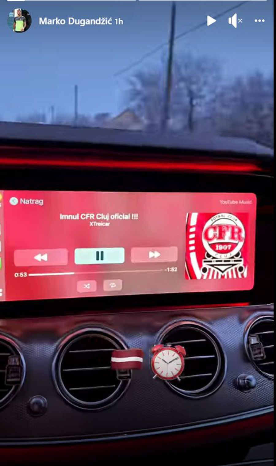 Imaginea postată de Dugandzic pe Facebook Marko Dugandzic, nerăbdător să lupte pentru titlu » Imaginile care confirmă revenirea în Liga 1