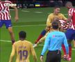Imagini incredibile în Atletico Madrid - Barcelona » Ferran Torres și Stefan Savic s-au încăierat pe teren