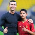 Cristiano Ronaldo și fiul său la antrenamentul lui Al-Nassr